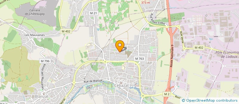 localisation de l'entreprise MONSIEUR GUILLAUME GUENOT  CEBAZAT