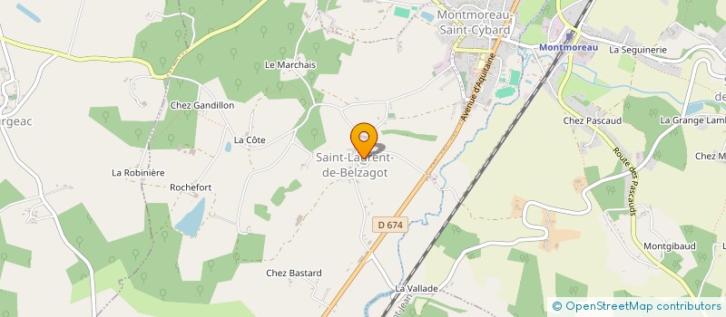 localisation de l'entreprise MONSIEUR GUILLAUME GUERIN à MONTMOREAU