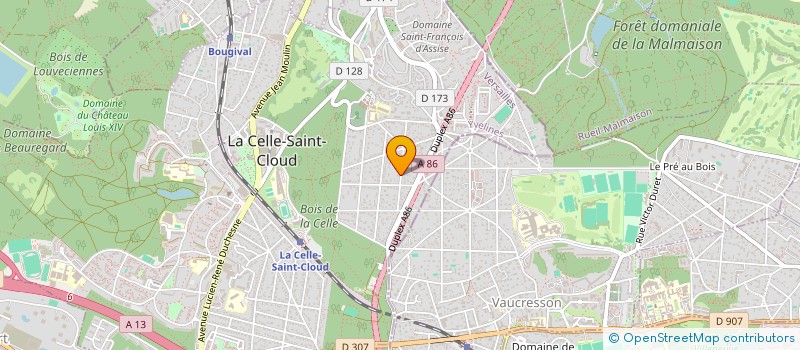 localisation de l'entreprise MONSIEUR GUILLAUME GUERIS  LA CELLE-SAINT-CLOUD