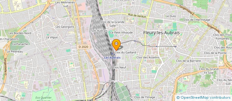 localisation de l'entreprise MONSIEUR GUILLAUME GUETREAU à FLEURY-LES-AUBRAIS