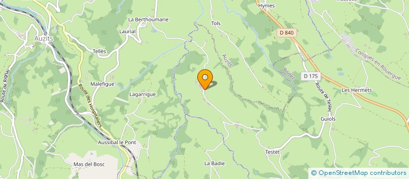 localisation de l'entreprise MONSIEUR GUILLAUME GUIBERT  SAINT-CHRISTOPHE-VALLON