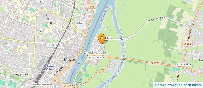 localisation de l'entreprise MONSIEUR GUILLAUME GUINOT  SAINT-LAURENT-SUR-SAONE