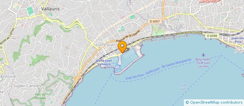 localisation de l'entreprise MONSIEUR GUILLAUME GUINOT  VALLAURIS