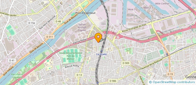 localisation de l'entreprise MONSIEUR GUILLAUME GUYARD  COLOMBES