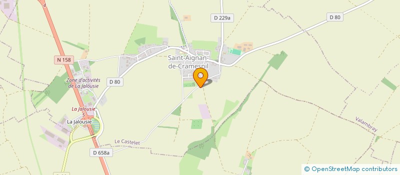 localisation de l'entreprise MONSIEUR GUILLAUME HAMEL  LE CASTELET