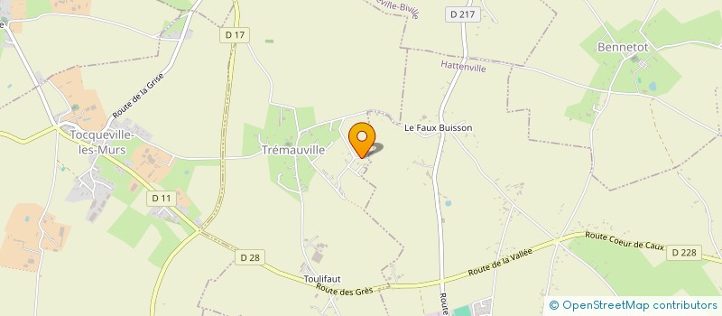 localisation de l'entreprise MONSIEUR GUILLAUME HEBERT  TREMAUVILLE