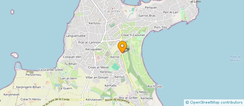 localisation de l'entreprise MONSIEUR GUILLAUME HELD  CARANTEC