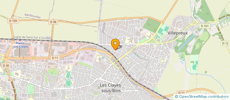 localisation de l'entreprise MONSIEUR GUILLAUME HELIAS à LES CLAYES-SOUS-BOIS