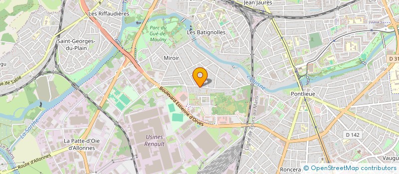 localisation de l'entreprise MONSIEUR GUILLAUME HENAIN à LE MANS