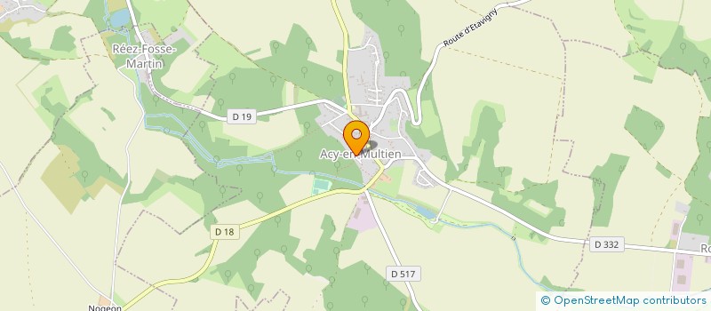 localisation de l'entreprise MONSIEUR GUILLAUME HENGEBAERT  ACY-EN-MULTIEN