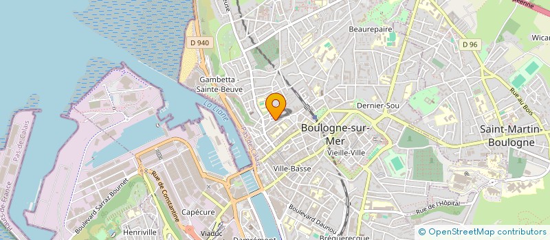 localisation de l'entreprise MONSIEUR GUILLAUME HENOT à BOULOGNE-SUR-MER