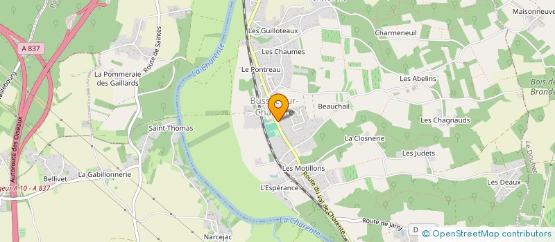 localisation de l'entreprise MONSIEUR GUILLAUME HERMENT  BUSSAC-SUR-CHARENTE