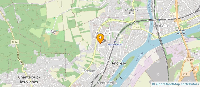 localisation de l'entreprise MONSIEUR GUILLAUME HERON  ANDRESY