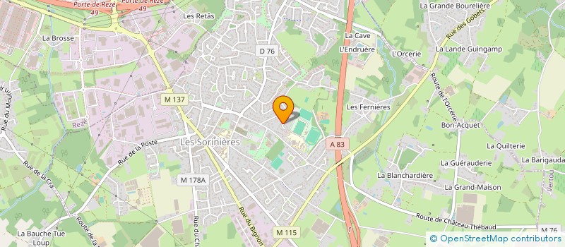 localisation de l'entreprise MONSIEUR GUILLAUME HERVOUET  LES SORINIERES