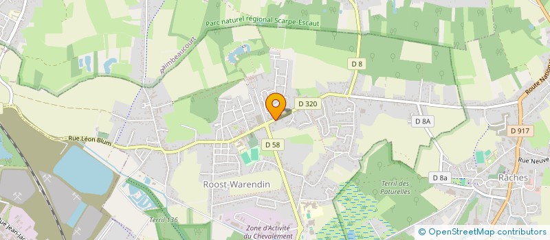 localisation de l'entreprise MONSIEUR GUILLAUME HONORE  ROOST-WARENDIN