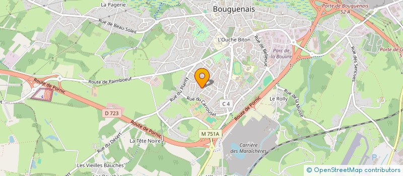 localisation de l'entreprise MONSIEUR GUILLAUME HUGEL à BOUGUENAIS