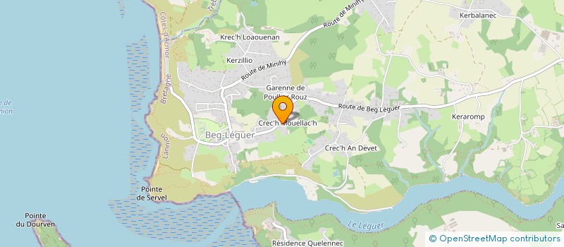 localisation de l'entreprise MONSIEUR GUILLAUME HUGUEN  LANNION