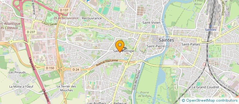 localisation de l'entreprise MONSIEUR GUILLAUME HUGUES  SAINTES