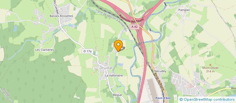 localisation de l'entreprise MONSIEUR GUILLAUME ISLJAMI  DRUILLAT