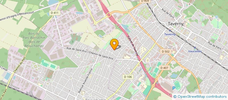 localisation de l'entreprise MONSIEUR GUILLAUME IZZI  TAVERNY