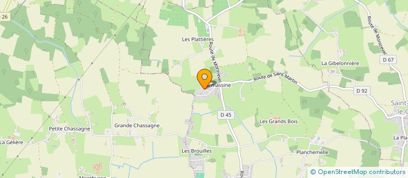 localisation de l'entreprise MONSIEUR GUILLAUME JACQUET  CURTAFOND