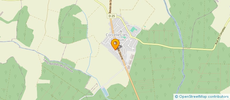 localisation de l'entreprise MONSIEUR GUILLAUME JAFFLIN  CORCELLES-LES-CITEAUX