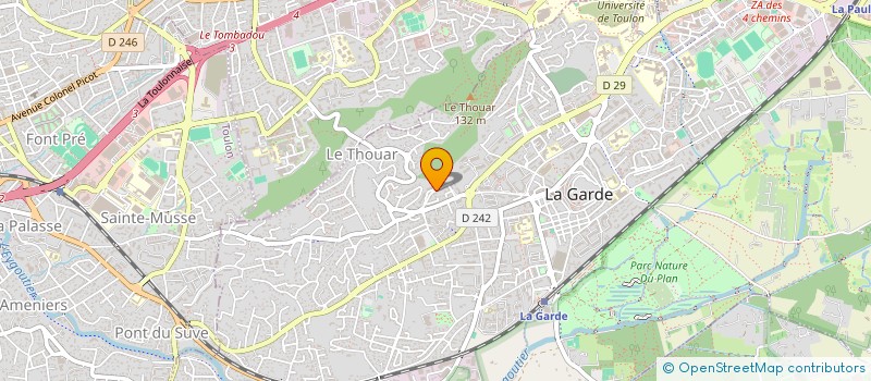 localisation de l'entreprise MONSIEUR GUILLAUME JAMET  LA GARDE