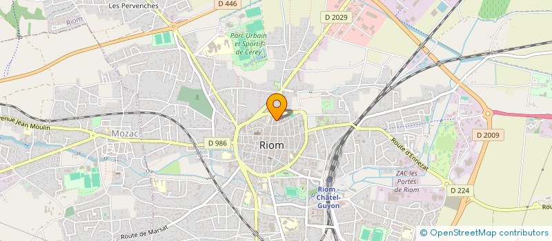 localisation de l'entreprise MONSIEUR GUILLAUME JANIN  RIOM