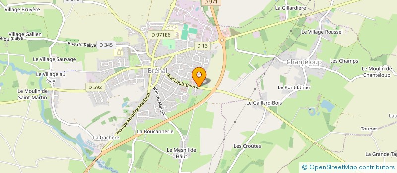 localisation de l'entreprise MONSIEUR GUILLAUME JEAN  BREHAL