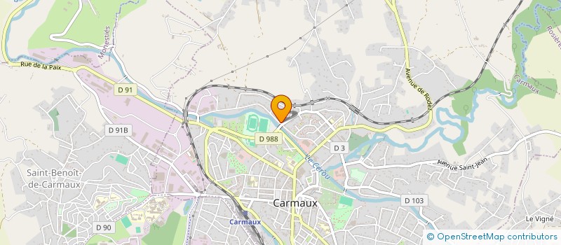 localisation de l'entreprise MONSIEUR GUILLAUME JEAN  CARMAUX