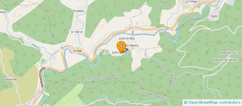 localisation de l'entreprise MONSIEUR GUILLAUME JEANZAC à SAINT-VINCENT-D OLARGUES