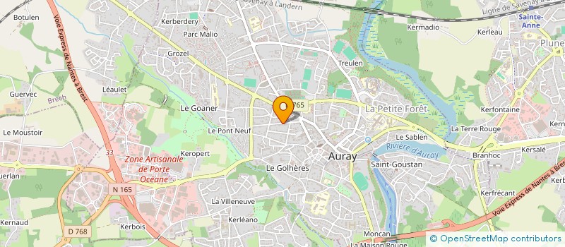localisation de l'entreprise MONSIEUR GUILLAUME JEGADEN à AURAY