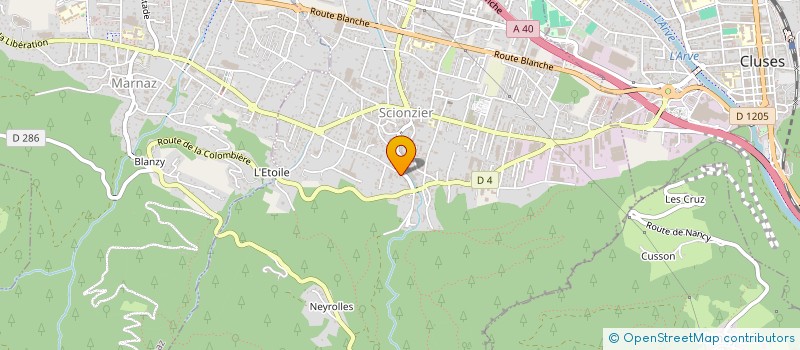 localisation de l'entreprise MONSIEUR GUILLAUME JOLIVET  SCIONZIER