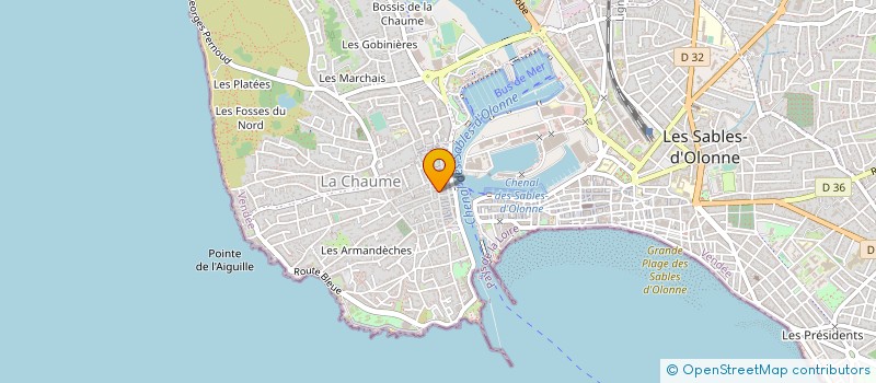 localisation de l'entreprise MONSIEUR GUILLAUME JOLY  LES SABLES D'OLONNE