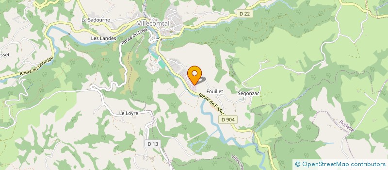 localisation de l'entreprise MONSIEUR GUILLAUME JOUIN  VILLECOMTAL