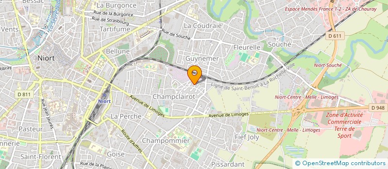 localisation de l'entreprise MONSIEUR GUILLAUME JOYEAU  NIORT