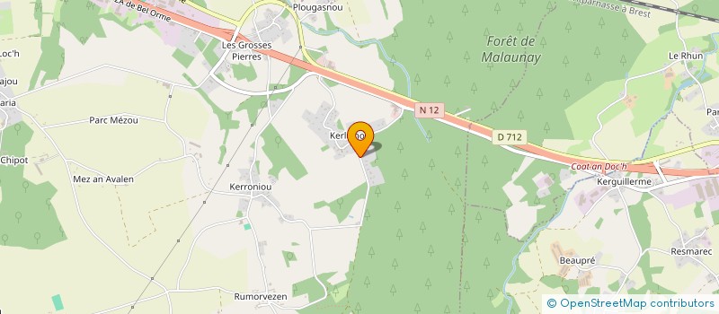 localisation de l'entreprise MONSIEUR GUILLAUME JULIEN  PLOUMAGOAR