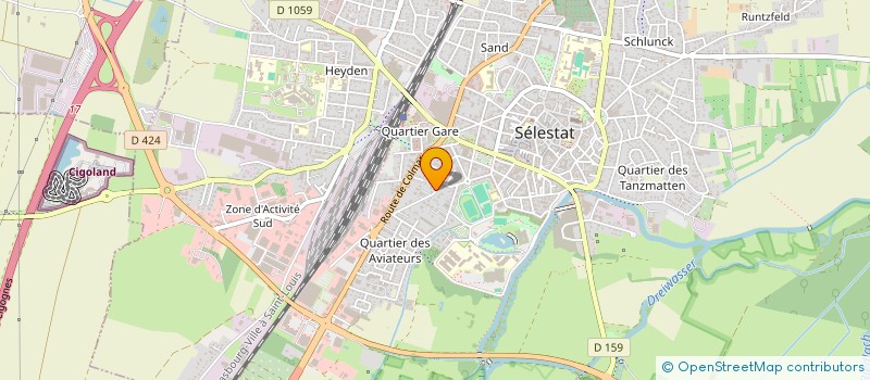 localisation de l'entreprise MONSIEUR GUILLAUME KAELBEL  SELESTAT