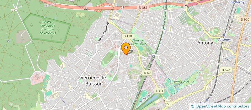 localisation de l'entreprise MONSIEUR GUILLAUME KAMINSKI  VERRIERES-LE-BUISSON