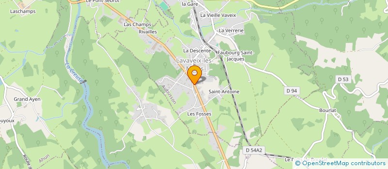 localisation de l'entreprise MONSIEUR GUILLAUME KASSOUF à LAVAVEIX-LES-MINES