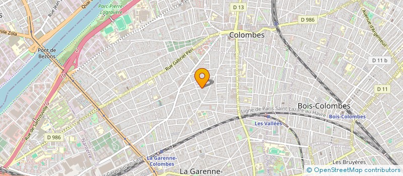 localisation de l'entreprise MONSIEUR GUILLAUME KENDALL à COLOMBES