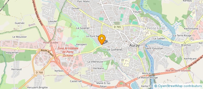 localisation de l'entreprise MONSIEUR GUILLAUME KERAVEC à AURAY