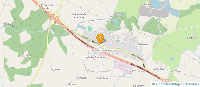 localisation de l'entreprise MONSIEUR GUILLAUME KERJEAN  LA TRINITE-SURZUR