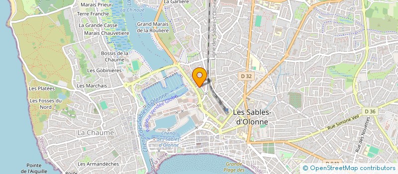 localisation de l'entreprise MONSIEUR GUILLAUME KLEIN  LES SABLES-D'OLONNE