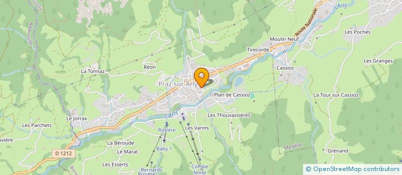 localisation de l'entreprise MONSIEUR GUILLAUME KOVACS  PRAZ-SUR-ARLY