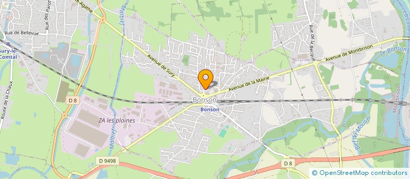 localisation de l'entreprise MONSIEUR GUILLAUME LA CORTE  BONSON