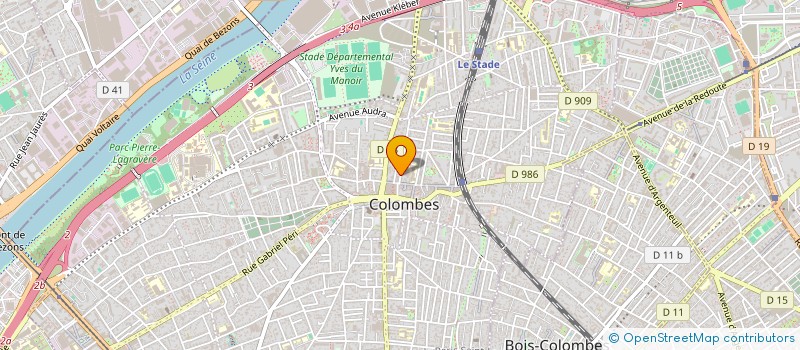 localisation de l'entreprise MONSIEUR GUILLAUME LABADENS D'ARC  COLOMBES