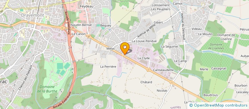 localisation de l'entreprise MONSIEUR GUILLAUME LABAT  TRESSES