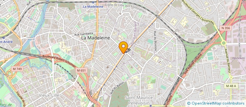 localisation de l'entreprise MONSIEUR GUILLAUME LABOURE à LA MADELEINE