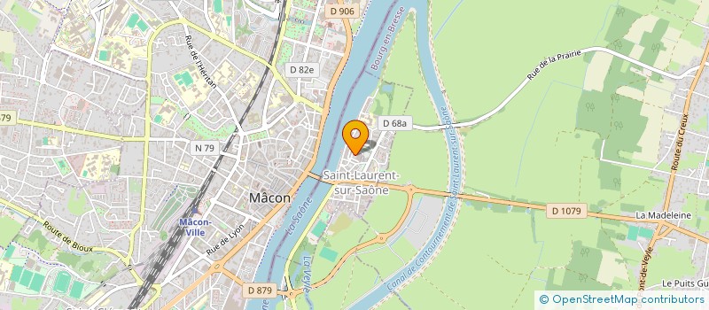 localisation de l'entreprise MONSIEUR GUILLAUME LABROSSE  SAINT-LAURENT-SUR-SAONE